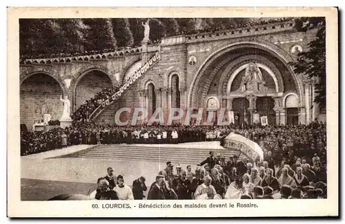 Cartes postales Lourdes Bendiction des Malades devant le Rosaire