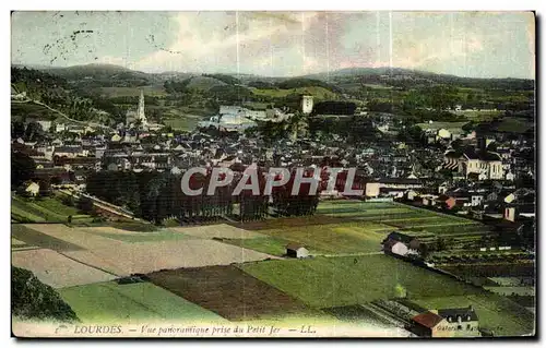 Cartes postales Lourdes Vue panoramique prise du Petit Jer