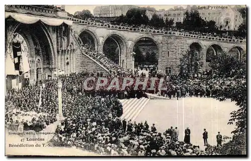 Cartes postales Lourdes Benediction du Sacrement