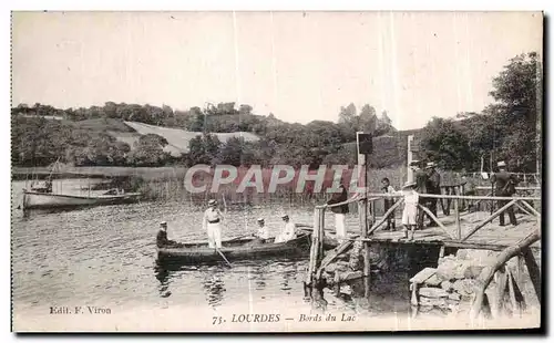 Ansichtskarte AK Lourdes Bords du Lac