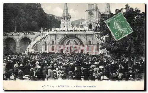 Cartes postales Lourdes La Messe des Miracules