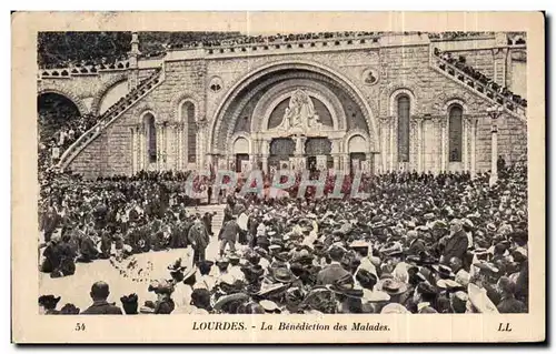 Cartes postales Lourdes Le Benediction des Malades