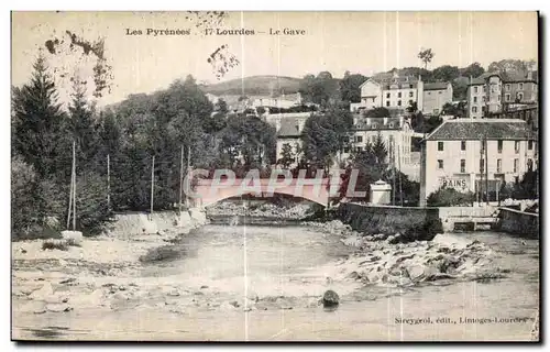 Cartes postales Les Pyrenees Lourdes Le Gave