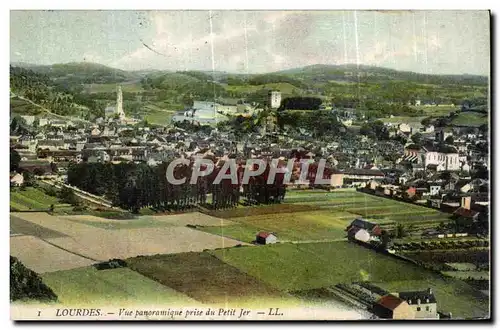 Cartes postales Lourdes Vue panoramique prise du Petit Jer