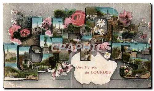 Cartes postales Une Pensee de Lourdes