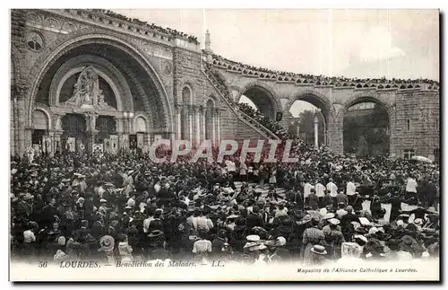 Cartes postales Lourdes Benediction des Malades