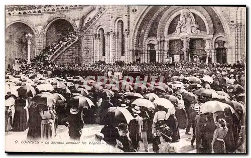 Cartes postales Lourdes Le Sermon pendant les Vepres