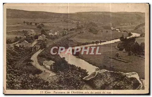 Cartes postales Coo Panorama de I Ambleve pris du point de Vue