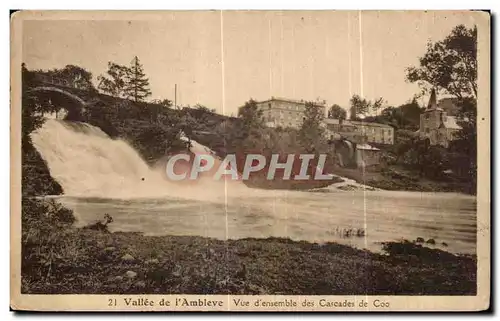 Ansichtskarte AK Vallee de L Ambieve Vue d ensemble des Cascades de Coo