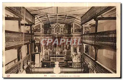 Cartes postales Osses Interieur De L Eglise