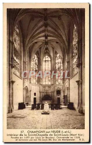 Cartes postales Champigny sur Veude Interieur de la Sainte Chapelle de Saint Louis