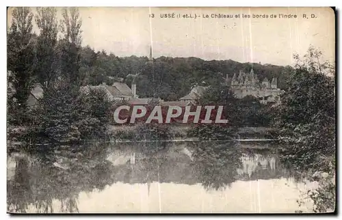 Cartes postales Usse Le Chateau et les bords de I Indre