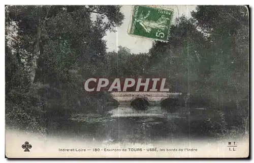 Cartes postales Indre et Loire Environs de Tours Usse Les bords de l Indre