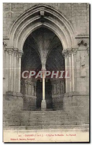 Cartes postales Candes L Eglise St Martin Le Porrail