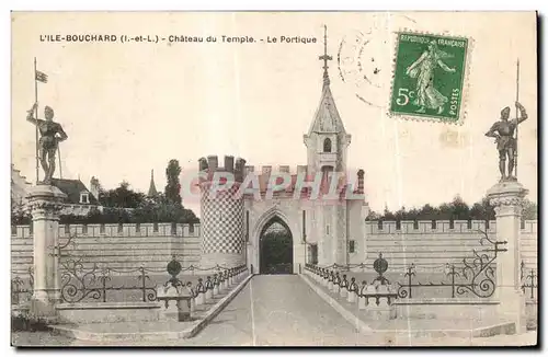 Cartes postales L Ile Bouchard Chateau du Temple Le Portique