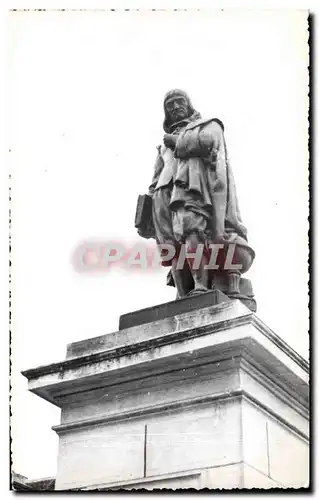 Cartes postales La Haye Descartes Statue de Rene descartes Philosophe