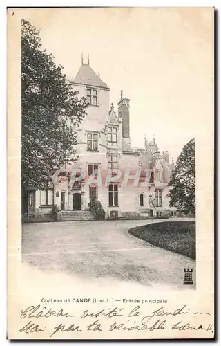 Cartes postales Chateau de Cande Entree principate