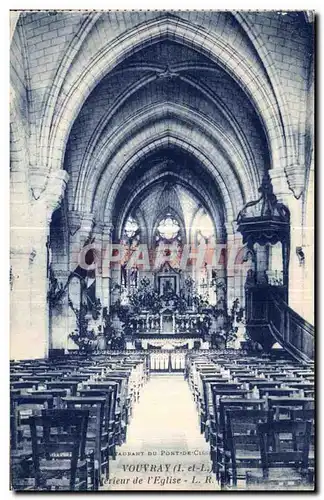 Cartes postales Vouvray Interieur de L Eglise