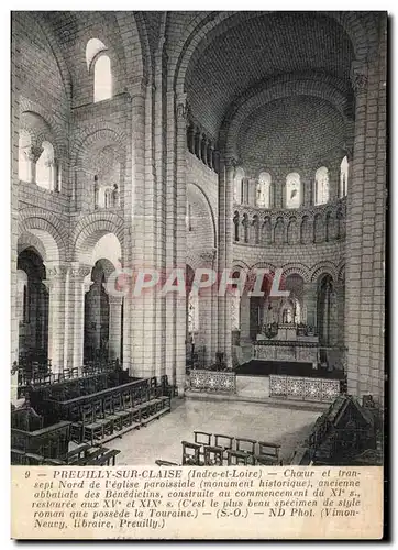 Ansichtskarte AK Preuilly Sur Claise (Indre et Loire) Choeur et trasept Nord de l eglise Paroissiale (Monument hi