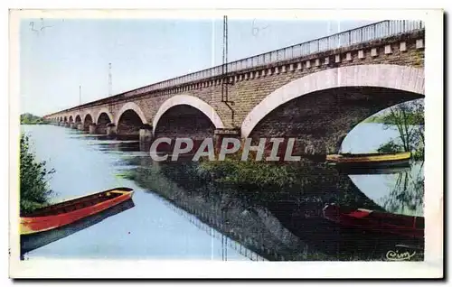 Ansichtskarte AK Environs de Bourgueil Pont sur la Loire a Port Boulot