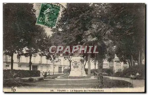 Cartes postales Tours Le Square de I Archeveche