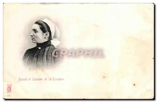 Cartes postales Bonnet et Costume de la Couraine Folklore Coiffe Costume