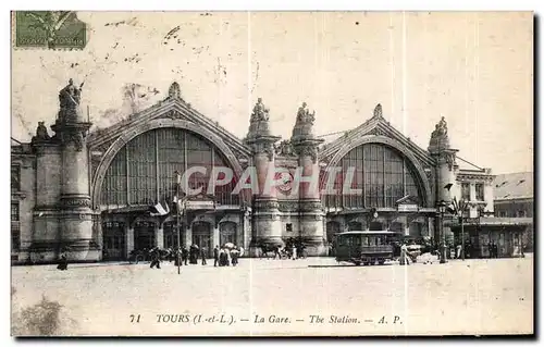 Cartes postales Tours La Gare