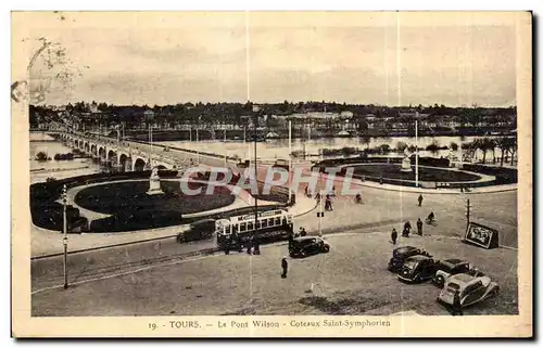 Cartes postales Tours Tour Le Pont Wilson Coteaux Saint Symphorien