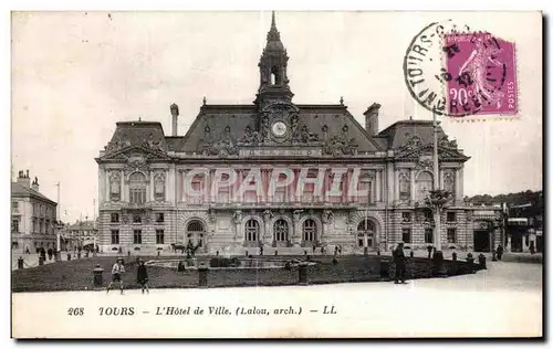 Cartes postales Tours L Hotel de Ville