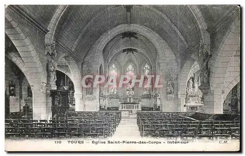 Ansichtskarte AK Tours Eglise Saint Pierre des Corps Interieur