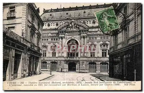 Cartes postales Tours Theatre Municipal