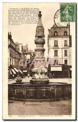 Ansichtskarte AK Tours Fontaine De Beaune