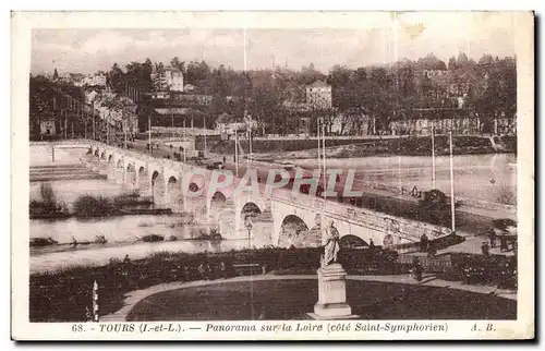 Cartes postales Tours Panorama sur la Loire (cote Saint Symphorien)