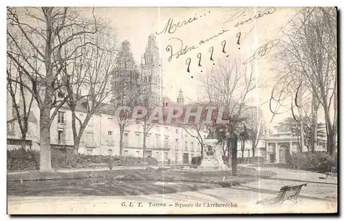 Cartes postales Tours Square de l Archeveche