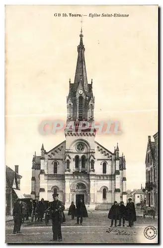 Ansichtskarte AK Tours Eglise Saint Etienne