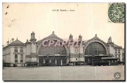 Cartes postales Tours Gare