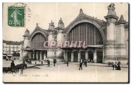 Cartes postales Tours La Gare