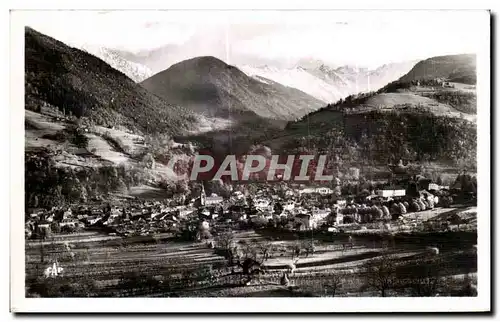 Ansichtskarte AK Allevard les Bains Vue generale et le Galacier du Gleyzin