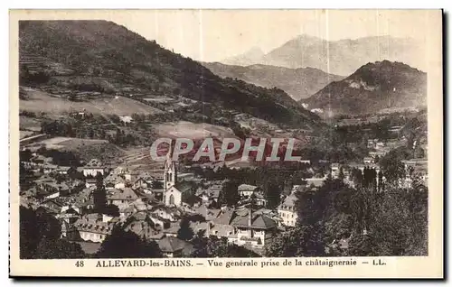 Ansichtskarte AK Allevard les Bains Vue generale prise de la chataigneraie