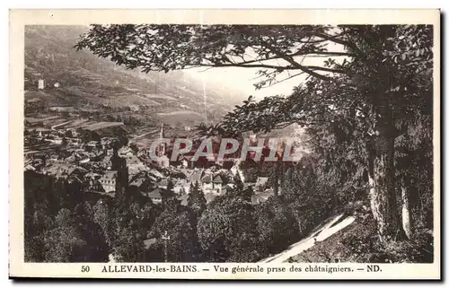 Ansichtskarte AK Allevard Les Bains Vue generale prise des chataigniers