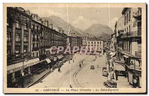 Cartes postales Grenoble La Place Grenette Le Saint Eynard