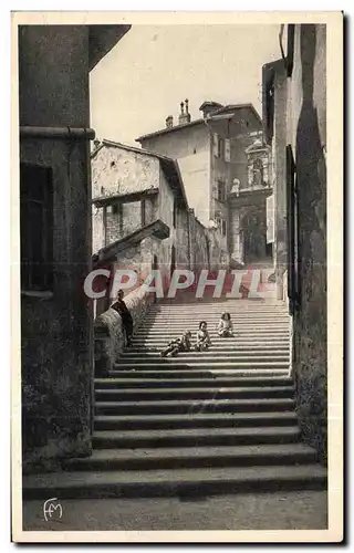 Cartes postales Grenoble Reine des Alpes Les Quartiers Pittoresques La Montee de Challemont Enfants