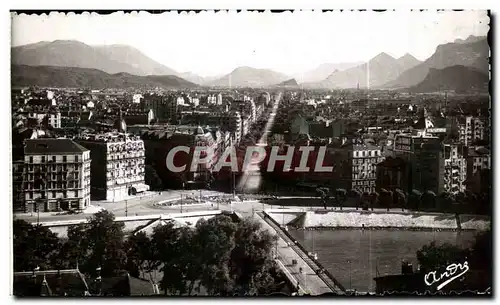 Ansichtskarte AK Grenoble Vue Generale et le Cours Jean Jaures