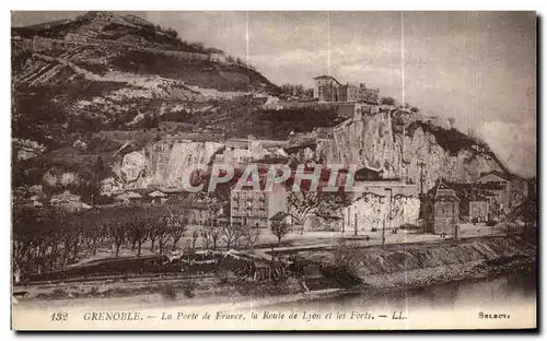 Cartes postales Grenoble La Porte de Frunce la Route de Lyon et les Forts