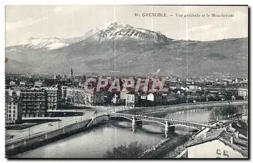 Ansichtskarte AK Grenoble Vue Generale et le Moucherotte