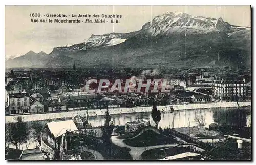 Ansichtskarte AK Grenoble Le Jardin des Dauphins Vue sur le Moucherotte