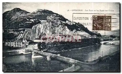 Cartes postales Grenoble Les Forts et les Ponts sur l Isere