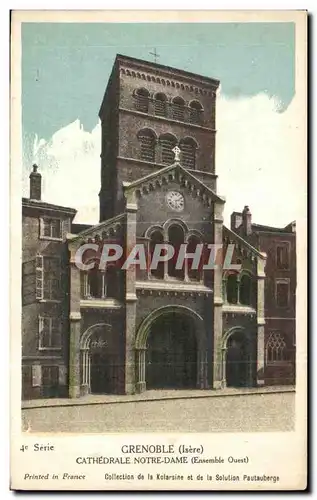 Cartes postales Grenoble (Isere) Catedrale Notre Dame (Ensemble Ouest)