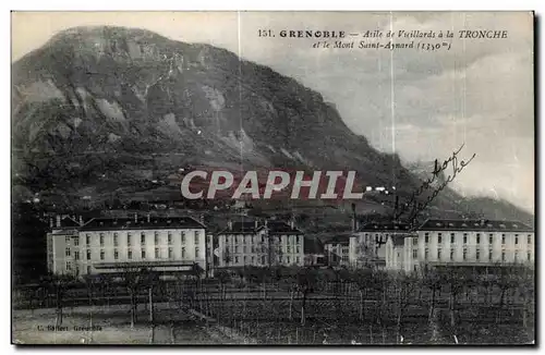 Cartes postales Grenoble Asile de Vieillards a la Tronche et le Mont Saint Aynard