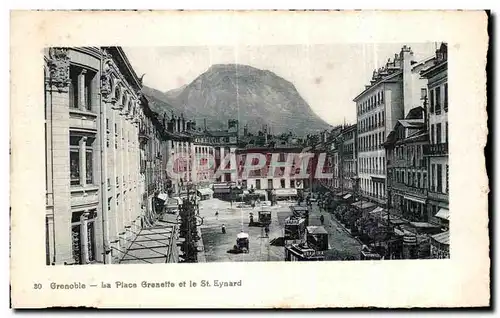 Cartes postales Grenoble La Place Grenette et le St Eynard